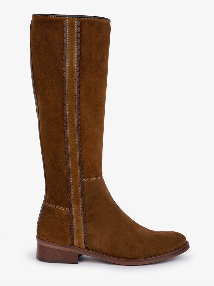 Penelope Chilvers Posada Rociera Suede Brown Boots - Image 1 of 6