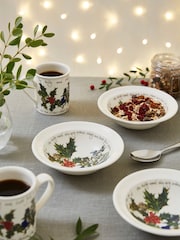 Portmeirion Set of 6 The Holly and the Ivy 15cm Cereal Bowls - Image 1 of 3