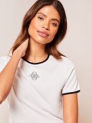 Lipsy White Logo T-Shirt - Image 4 of 4