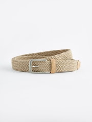 Natural Woven Elasticated Belt - Image 2 of 3