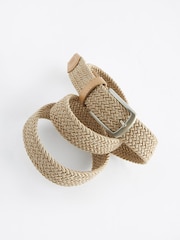 Natural Woven Elasticated Belt - Image 3 of 3