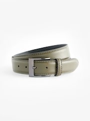 Green Signature Leather Belt - Image 1 of 4
