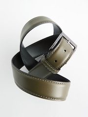 Green Signature Leather Belt - Image 2 of 4