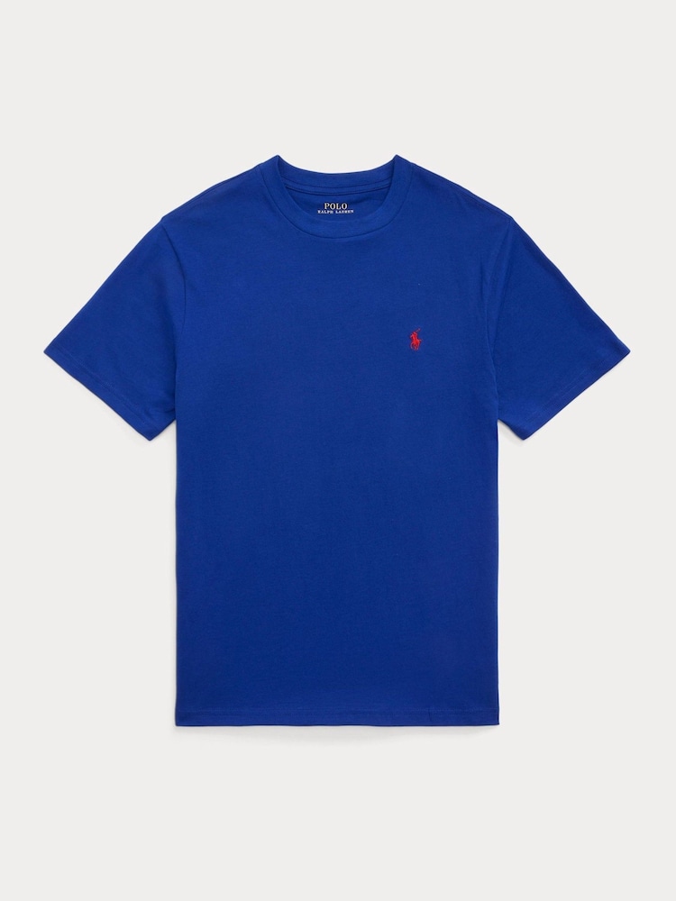 Tricou Polo Ralph Lauren pentru băieți, din jerseu de bumbac 100%, cu guler rotund - Image 1 of 2