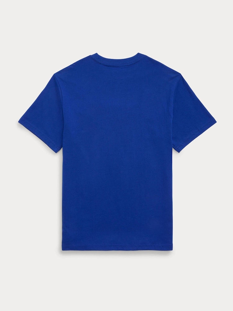 Tricou Polo Ralph Lauren pentru băieți, din jerseu de bumbac 100%, cu guler rotund - Image 2 of 2