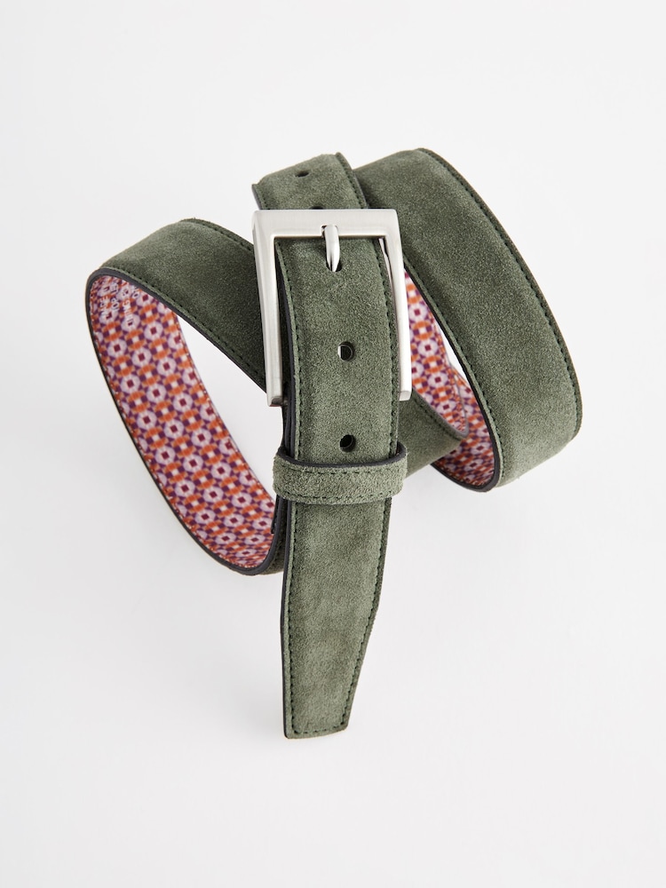 Green Suede Belt - Image 3 of 3 Green Suede Belt - Image 3 of 3