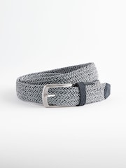 Navy Blue Woven Elasticated Belt - Image 2 of 3