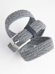 Navy Blue Woven Elasticated Belt - Image 3 of 3
