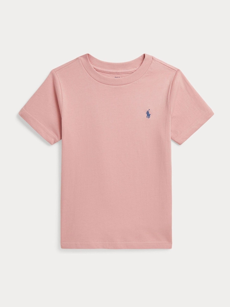 Polo Ralph Lauren Boys 100% Cotton Jersey Crew Neck T-Shirt - Image 1 of 2 Polo Ralph Lauren Boys 100% Cotton Jersey Crew Neck T-Shirt - Image 1 of 2