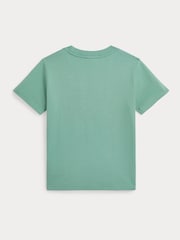 Мятный зеленый - Polo Ralph Lauren Boy 100% Cotton Jersey Pocket T-Shirt - Изображение 2 из 2