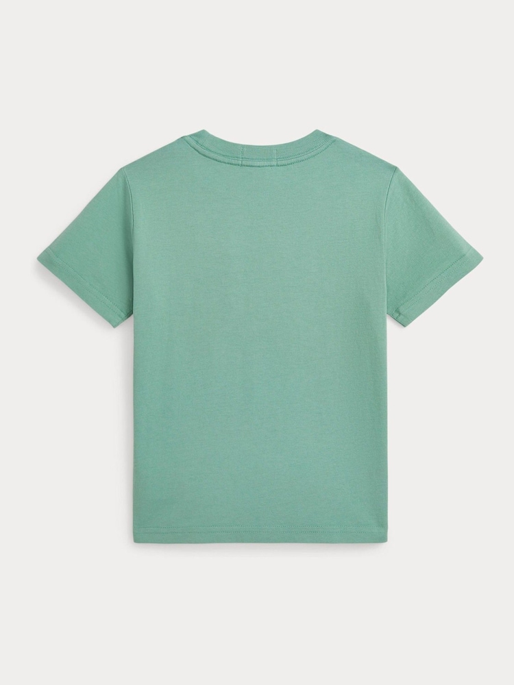Мятный зеленый - Polo Ralph Lauren Boy 100% Cotton Jersey Pocket T-Shirt - Изображение 2 из 2