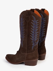 Penelope Chilvers Goldie Embroidered Cowboy Brown Boots - Image 3 of 7