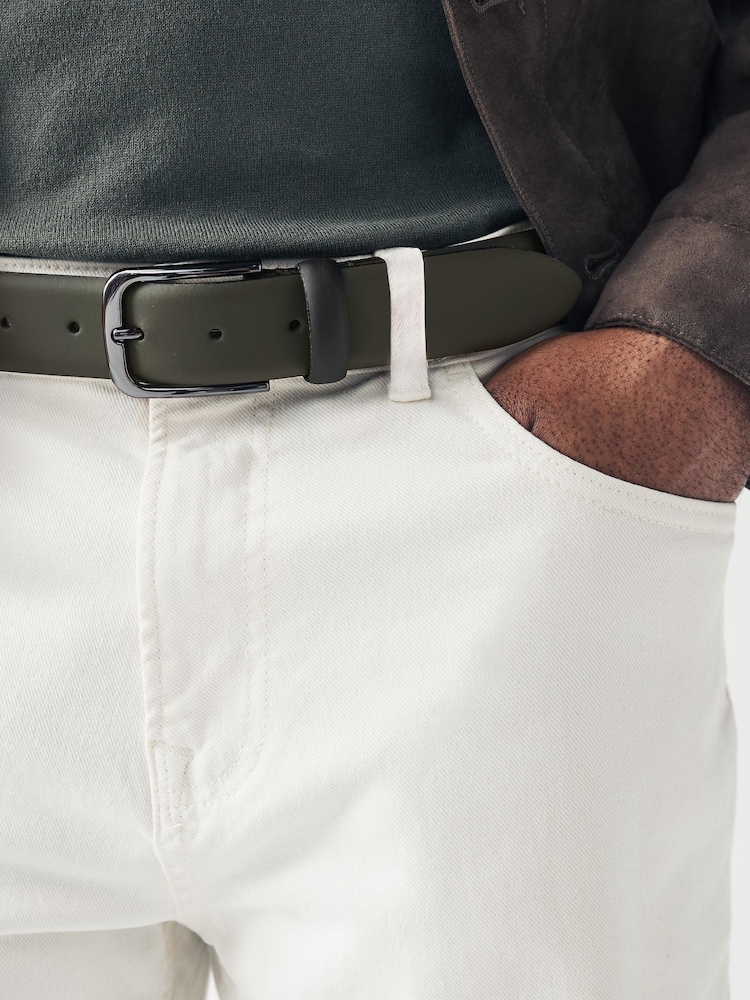 Green Smooth Leather Belt - Image 1 of 1