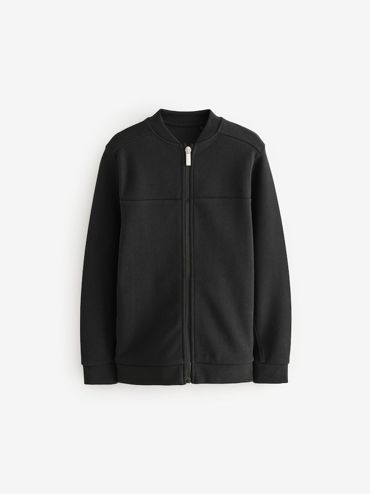 Black Smart Bomber Jacket (3-16yrs) - Image 1 of 4