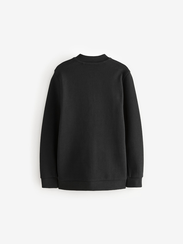 Black Smart Bomber Jacket (3-16yrs) - Image 2 of 4