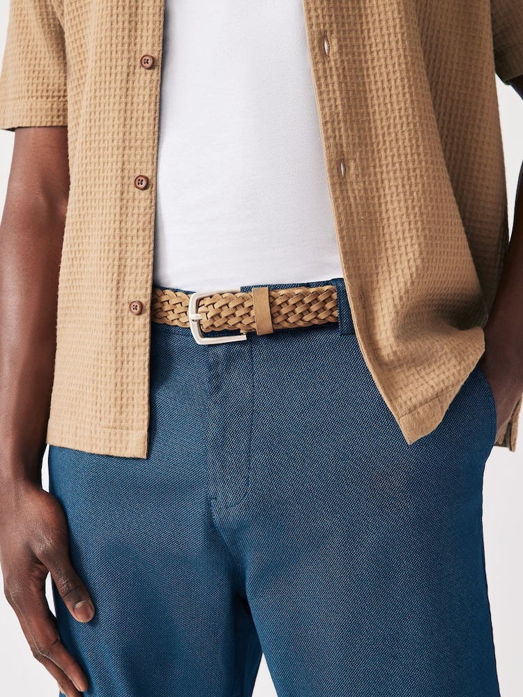 Natural Weave Leather Belt - Image 1 of 1 Natural Weave Leather Belt - Image 1 of 1