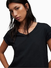 AllSaints Black Anna T-Shirt - Image 2 of 6