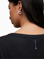 AllSaints Black Anna T-Shirt - Image 4 of 6