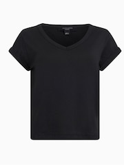 AllSaints Black Anna T-Shirt - Image 6 of 6
