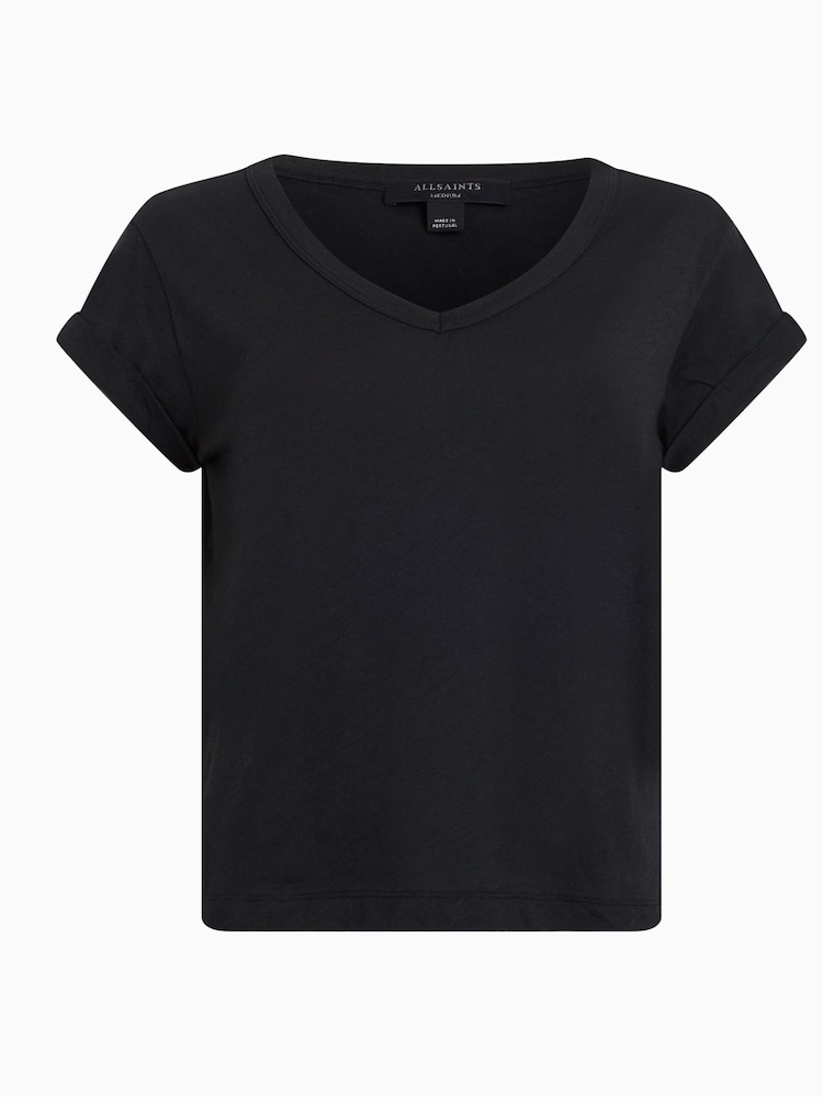 AllSaints Black Anna T-Shirt - Image 6 of 6