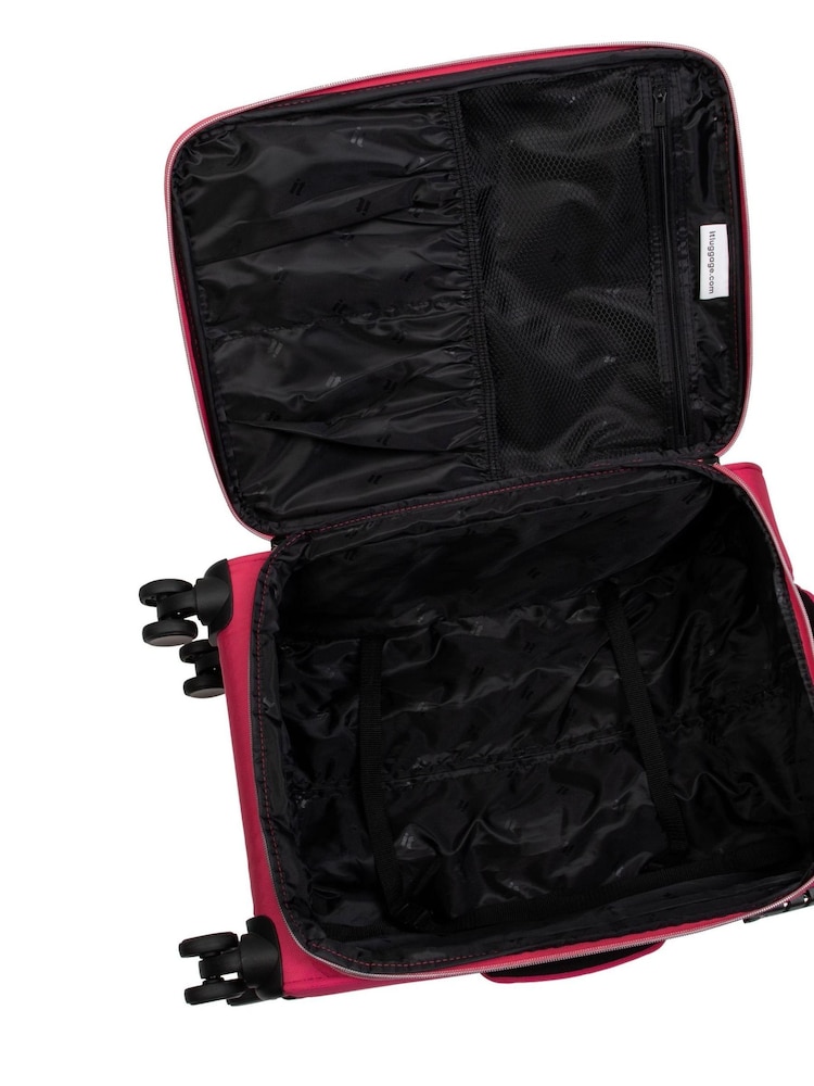 IT Luggage Red Trinary Magenta Blush Cabin Suitcase - Image 2 of 2