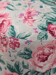 Laura Ashley Wild Roses Soft Natural Denford Stool - Image 2 of 5