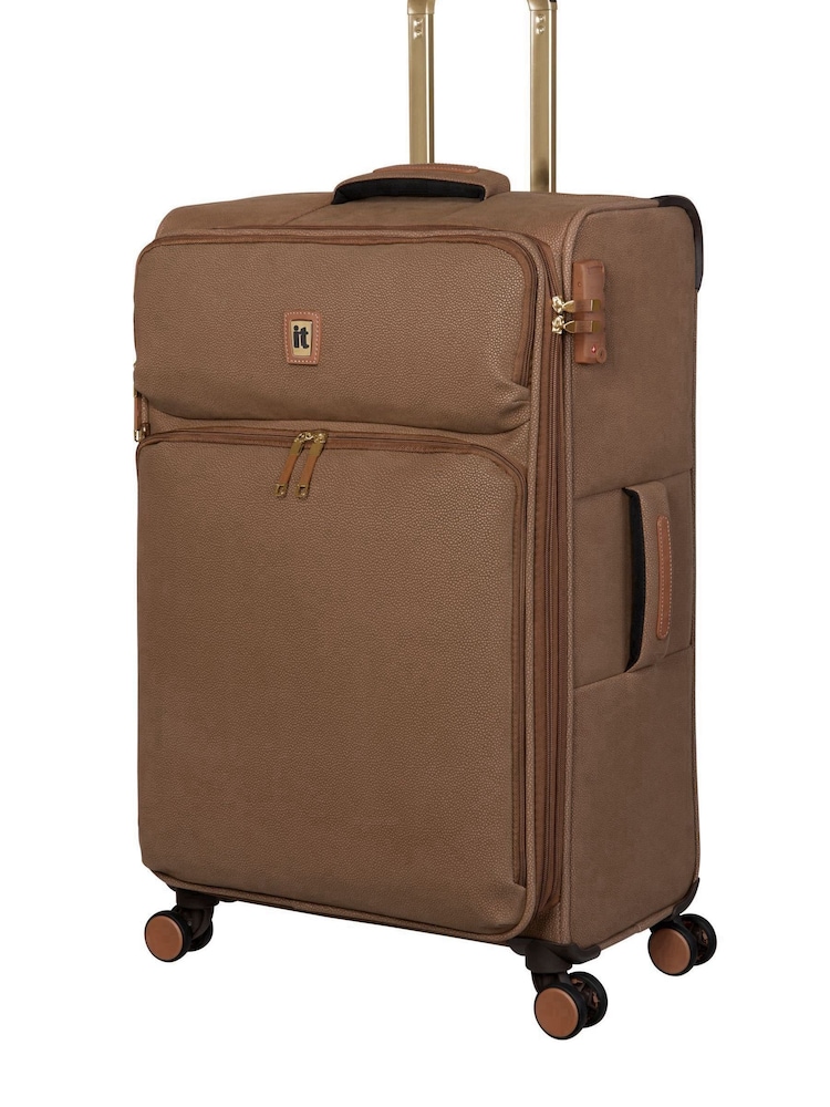 IT Luggage Brown Enduring Tan Medium Suitcase - Image 1 of 2