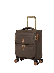 IT Luggage Brown Enduring Kangaroo Underseat Suitcase - Image 1 of 2