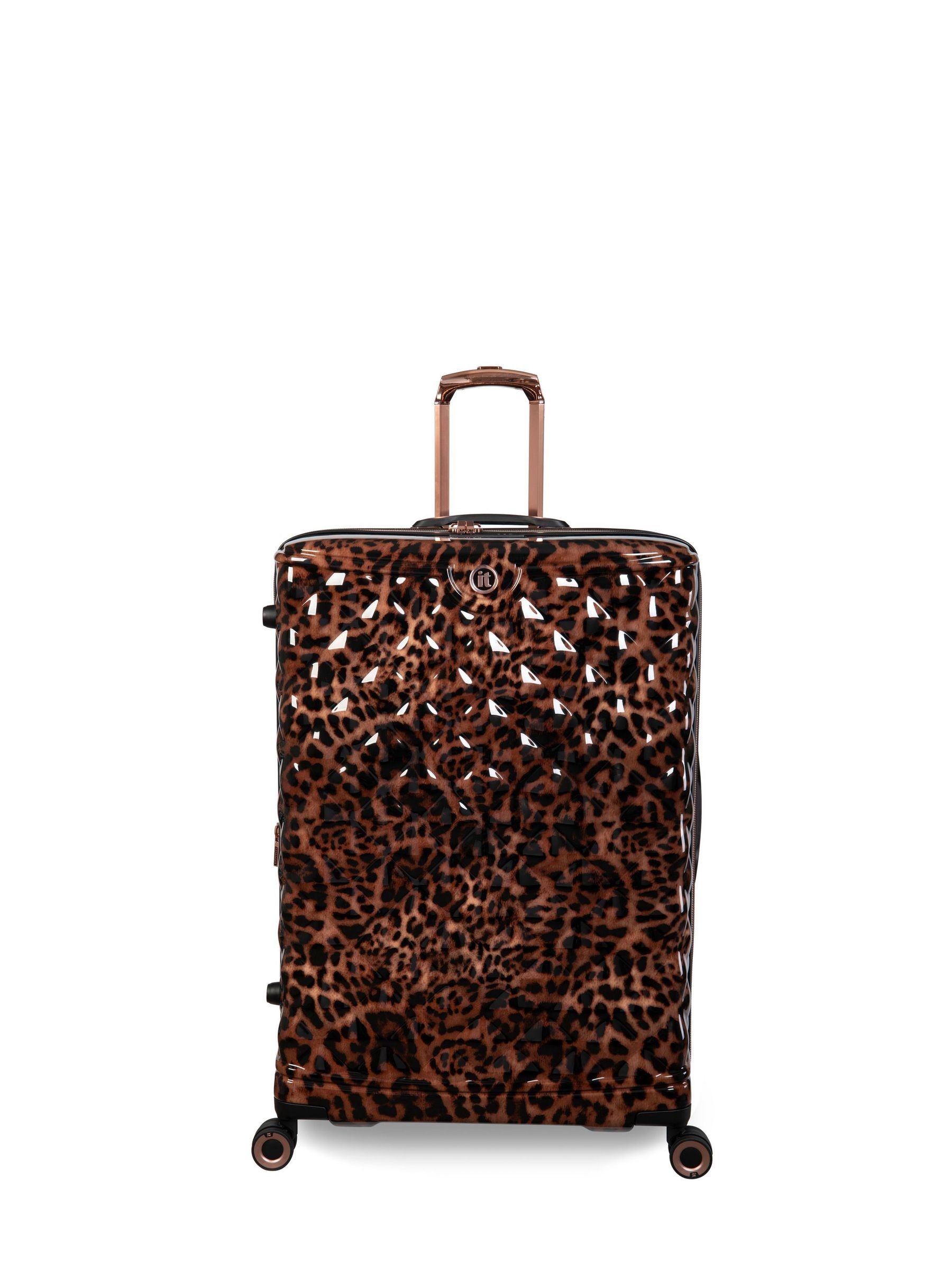 Buy IT Luggage Brown Indulging Leopard Print Large Suitcase from the Next UK online shop
