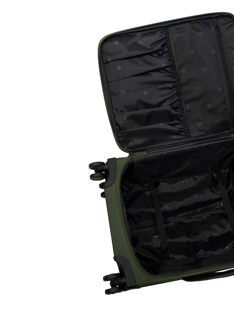 IT Luggage Green Downtime Green Sit-On Cabin Suitcase - Image 3 of 3