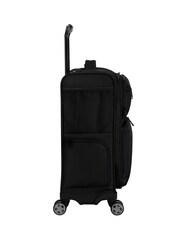 IT Luggage Black Downtime Black Sit-On Cabin Suitcase - Image 2 of 3