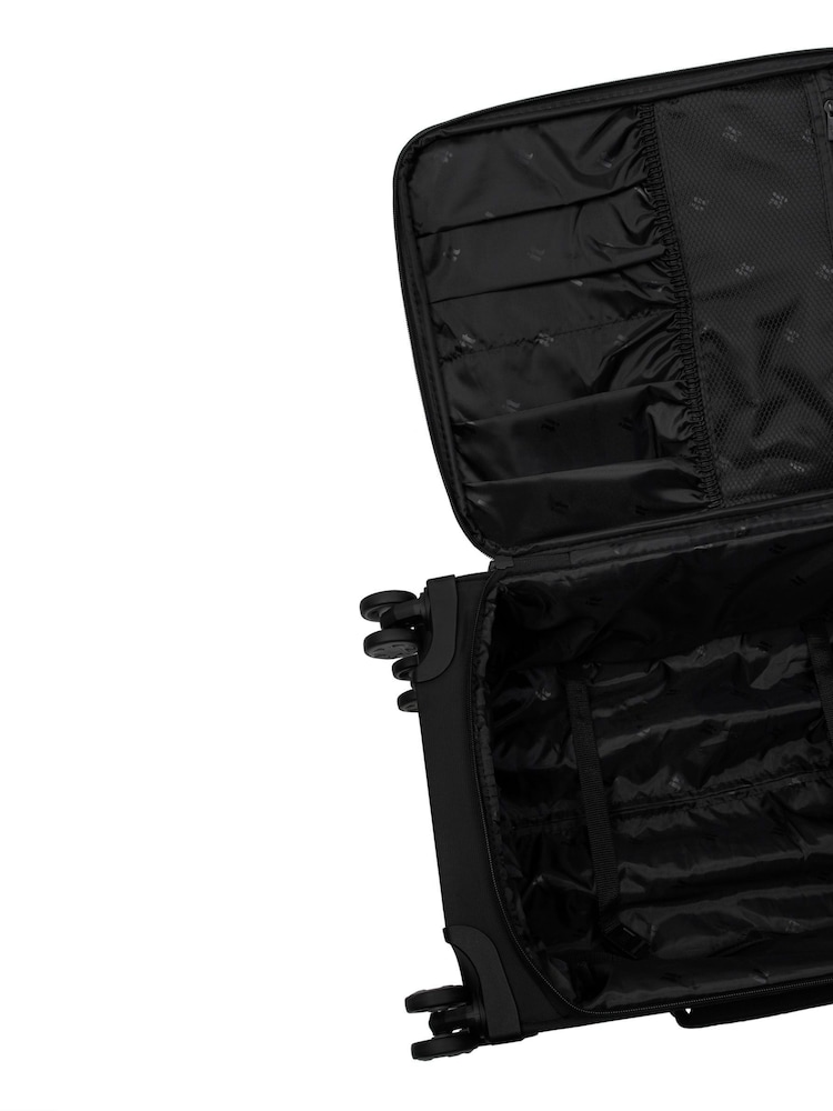 IT Luggage Black Downtime Black Sit-On Cabin Suitcase - Image 3 of 3