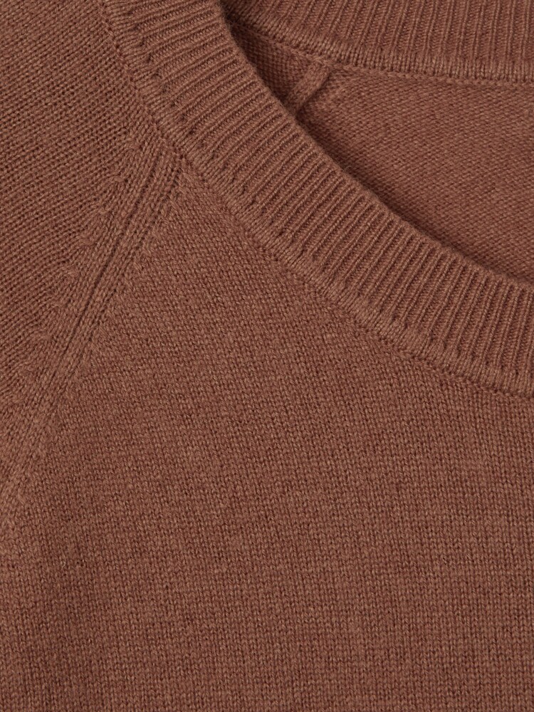 Reiss Dusty Pink Andi Oversized Wool Blend Crew Neck Jumper - Image 7 of 7