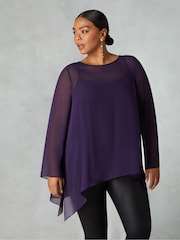 Live Unlimited Chiffon Asymmetric Top - Image 1 of 1