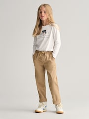 GANT Camel Kids Woven Pull-On Trousers - Image 3 of 10