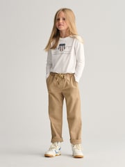 GANT Camel Kids Woven Pull-On Trousers - Image 4 of 10