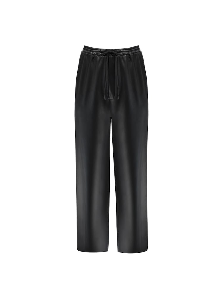 Live Unlimited Black Curve Faux Leather Joggers - Image 5 of 5 Live Unlimited Black Curve Faux Leather Joggers - Image 5 of 5