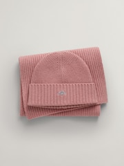 Gant Geschenkset aus Strickmütze und Schal mit Schild-Logo - Bild 1 von 3