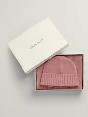 Gant Geschenkset aus Strickmütze und Schal mit Schild-Logo - Bild 2 von 3