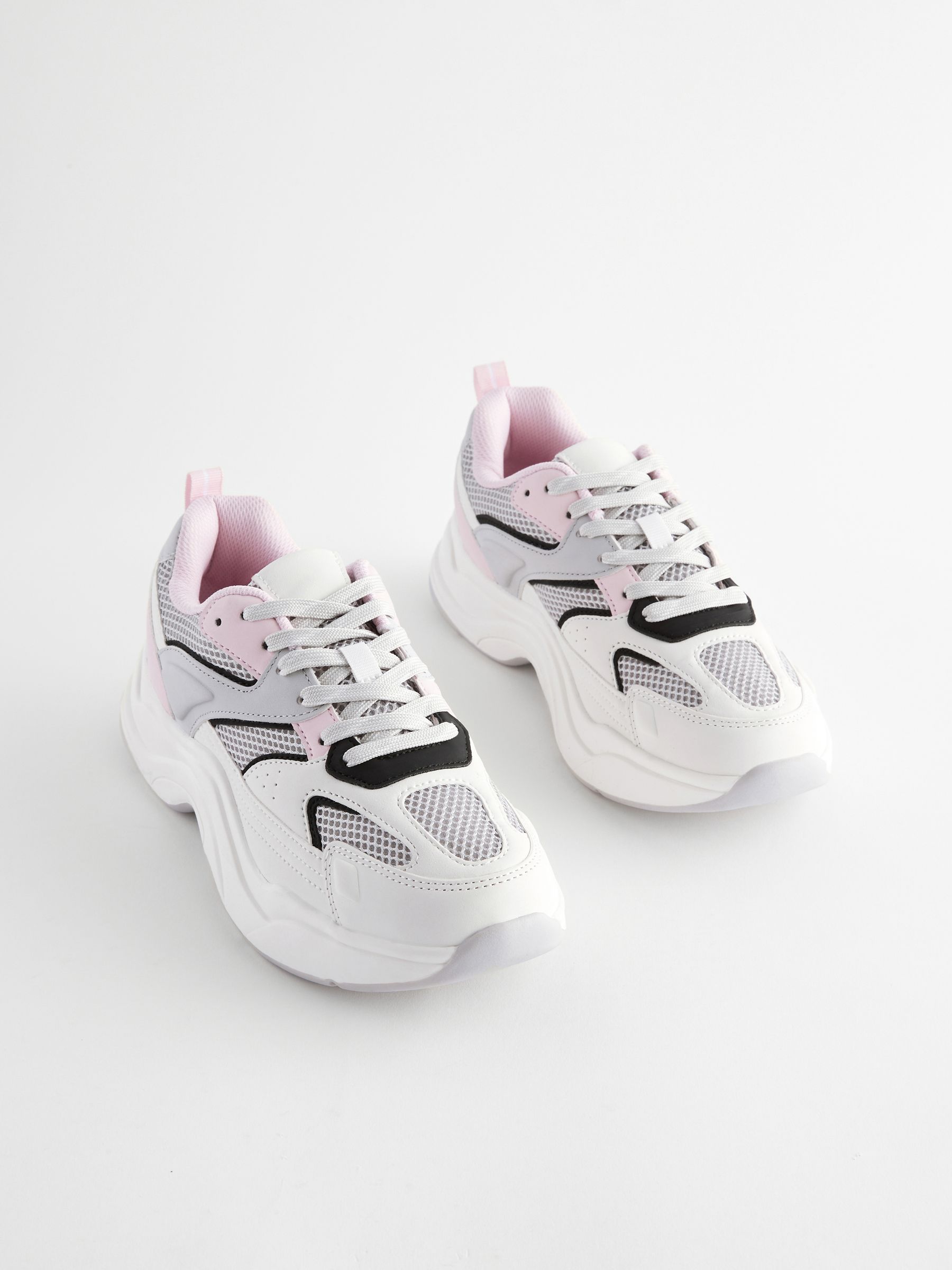 Grey pink trainers discount