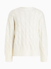 AllSaints White Kosmic Crew Jumper - Image 10 of 10