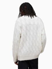 AllSaints White Kosmic Crew Jumper - Image 2 of 10