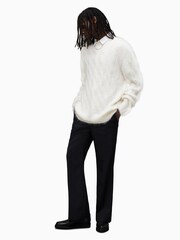AllSaints White Kosmic Crew Jumper - Image 5 of 10