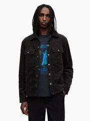 AllSaints Black Vega 100% Cotton Shirt - Image 1 of 6