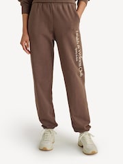 Sporty & Rich Brown HW Crest Joggers - Image 1 of 6