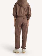 Sporty & Rich Brown HW Crest Joggers - Image 2 of 6