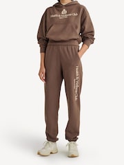 Sporty & Rich Brown HW Crest Joggers - Image 3 of 6