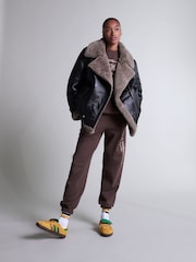 Sporty & Rich Brown HW Crest Joggers - Image 5 of 6