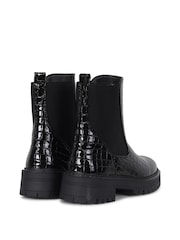 Linzi Black Andrea Soft Stud Detail Sole Chelsea Boots - Image 5 of 5