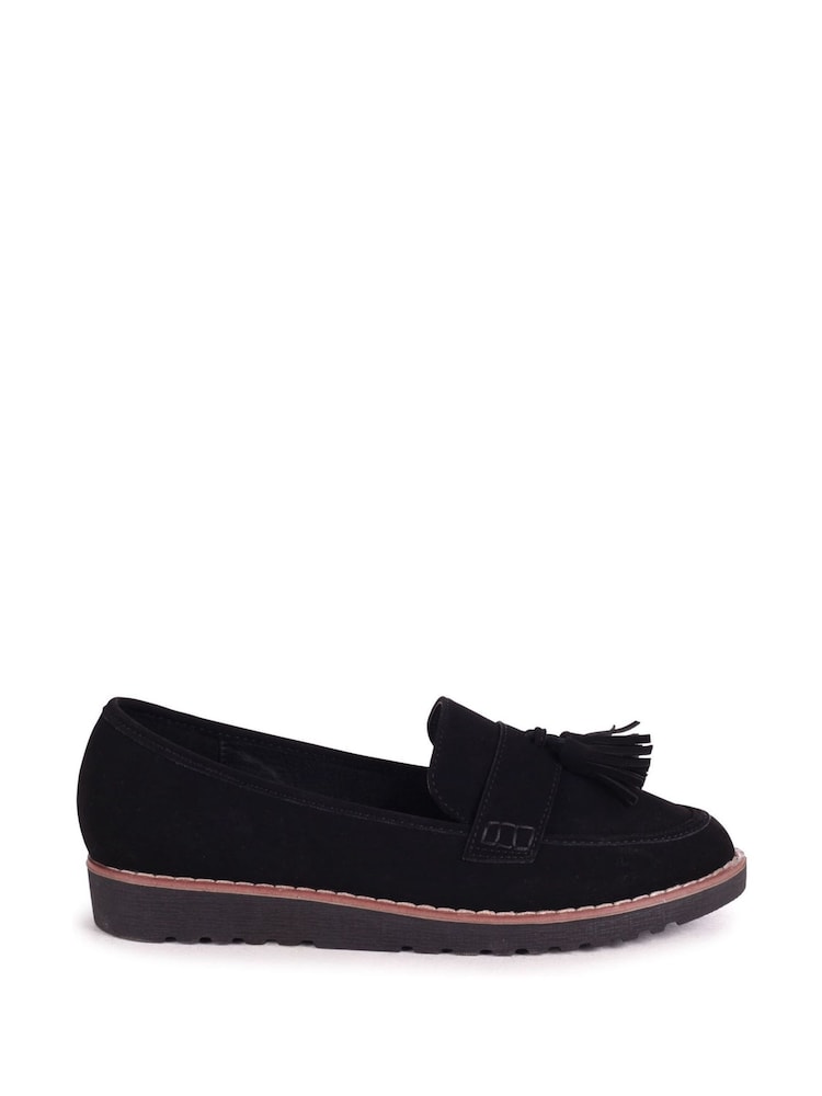 Linzi Blue Samson Slip-Ons Loafers With Tassle Trim - Image 2 of 4